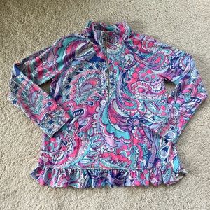 Lilly Pulitzer Quarter Zip with Kangaroo pocket